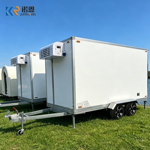 Petite <span class=keywords><strong>remorque</strong></span> frigorifique fermée à attacher, chariot réfrigéré pour la livraison de produits frais - Product Image 2