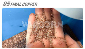 Máquina granuladora de cobre de 30 kg/h, gránulos de alambre, alambres residuales, reciclaje de trituradora de cobre - Product Image 5