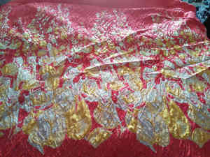 20yds MOQ 167gsm 3D diseños florales tela tejida Jacquard para tela de fiesta de boda - Product Image 5