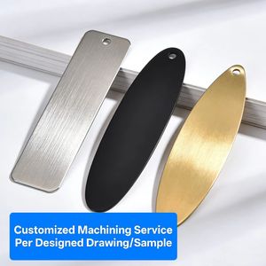 Artisanat métallique, service de gravure sur métal personnalisé, découpe laser, panneau décoratif en laiton, marque-page personnalisé, étiquette décorative personnalisée avec logo - Product Image 1