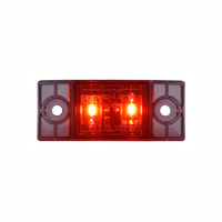 Feu de positionnement et de dégagement rectangulaire à LED de 2,75 po x 1,13 po, feu de gabarit latéral pour camion et remorque, conforme aux normes SAE/DOT/FMVSS108