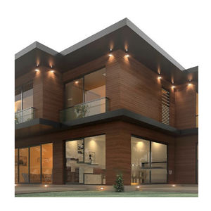 Paneles de pared decorativos para <span class=keywords><strong>Exterior</strong></span> de plástico laminado <span class=keywords><strong>fenólico</strong></span> <span class=keywords><strong>compacto</strong></span> Hpl de grano de madera - Product Image 1