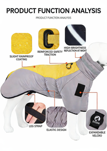 सर्दियों के कुत्ते के कपड़े गर्म पॉलिएस्टर अवकाश हवा के लिए मध्यम/बड़े कुत्तों के लिए BL-692 - Product Image 4