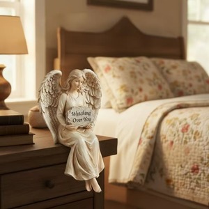 ตุ๊กตานางฟ้าผู้พิทักษ์บนชั้นวางของ งานแฮนด์เมด ของตกแต่งบ้าน ของขวัญ - Product Image 3