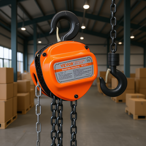 Polipasto Manual Vevor de 1/2 Tonelada y 10 Pies de Capacidad, Equipo de Elevación Industrial de Operación Manual - Product Image 2