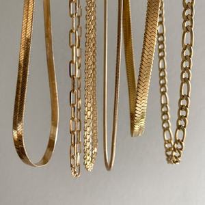 Custom Fashion Jewelry Designs Women Wholesale Bulk <b>Chain</b> 18k Gold Plated Stainless Steel <b>Cross</b> Small <b>Chains</b> Necklace for Ladies - Product Image 3