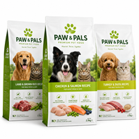 Sacs d'emballage pour aliments pour animaux de compagnie, imprimés sur mesure, résistants à l'humidité, de qualité alimentaire, pour aliments pour chiens et chats, gelée, taille et couleurs personnalisées