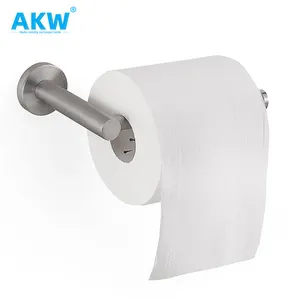 Akw We Are Factory Odm/oem Black Gold Silver Paper Towel Adhesive Holder For Toilet Paper Luxury