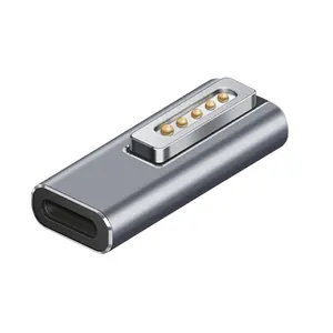 Adaptateur <span class=keywords><strong>USB</strong></span> <span class=keywords><strong>C</strong></span> magnétique de haute qualité Type <span class=keywords><strong>C</strong></span> <span class=keywords><strong>vers</strong></span> Magsaf* <span class=keywords><strong>2</strong></span> Connecteur PD Adaptateur de charge rapide pour MacBook Air/Pro avec voyant lumineux - Product Image 1