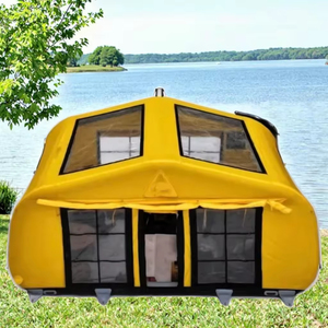 Hot Selling Portable Outdoor Party Camping Air <b>Tent</b> <b>Waterproof</b> Oxford Inflatable Four-season Double Layer Two Bedrooms <b>Tent</b> - Product Image 3