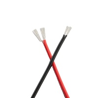 Cable AWM 2468 20/22AWG de 2 Núcleos con Rayas Rojas y Negras - 300V 80 ℃   Cable de Cobre Estañado de PVC para Accesorios de Iluminación