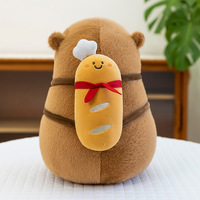 Sac à dos en forme de Capybara en peluche, jouet anti-stress, design donut de dessin animé, peluche super douce, plusieurs tailles, cadeau
