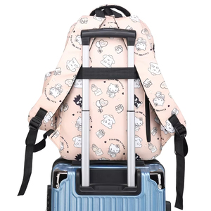 Sac à dos scolaire unisexe en Oxford imperméable, léger, grande capacité, durable, deux pièces, tendance, à prix réduit - Product Image 4