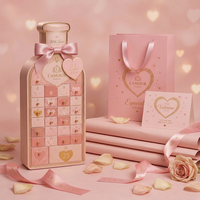 Calendario de Adviento con Forma de Botella de Perfume para San Valentín, Caja de Regalo de Lujo de 14 Días, Caja de Regalo PR