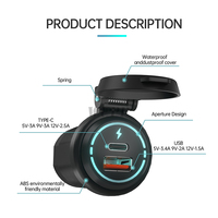 Chargeur de voiture WUPP à charge rapide 12V, chargeur de voiture USB-C, adaptateur secteur, prise de type C USB 30W pour bateau, marine