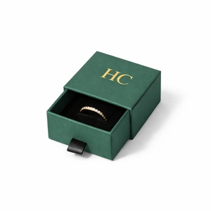 กล่องใส่แหวนพรีเมียม กล่องของขวัญเครื่องประดับหนัง PU หรูหรา พร้อมช่องใส่กำมะหยี่ ปั๊มฟอยล์ โลโก้สั่งทำได้ สำหรับบรรจุภัณฑ์เครื่องประดับแบรนด์ดัง - Product Image 6