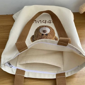 Nhiệm vụ nặng nề bông vải Tote Túi vải sling Túi Vải Tote túi cho phụ nữ - Product Image 2