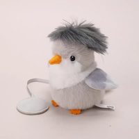 Peluche d'oiseau réaliste lestée en coton PP, mignonne poupée d'épaule, animal en peluche pour cadeau d'été, porte-clés