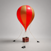 Ballon publicitaire gonflable à l'hélium de taille personnalisée 2m 2,5m pour la promotion et la décoration d'événements en plein air