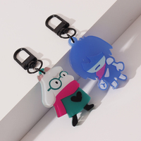 Porte-clés personnalisé en acrylique Vigreat à faible MOQ, avec breloque ours transparent dégradé, idéal pour les cadeaux promotionnels