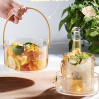 Nouveaux paniers portables en verre, distributeurs de thé aux fruits, saladiers, assiettes à collations et à fruits secs pour la maison