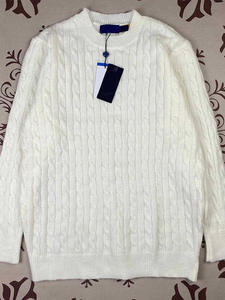 Maglione a Maniche Lunghe con Collo Tondo Antirughe <span class=keywords><strong>Caldo</strong></span> Invernale Intrecciato per Coppie 100% <span class=keywords><strong>Cotone</strong></span> per Uomo e Donna - Product Image 5