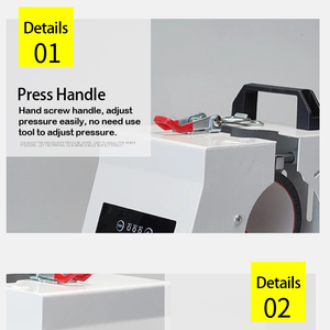 Presse à chaleur numérique multifonctionnelle pour tasses à café, bouteilles, mugs, machine à transfert thermique, presse à chaleur numérique pour sublimation de mugs - Product Image 5