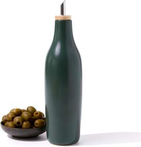 Bouteille de distributeur d'huile d'olive en céramique de grande capacité de conception moderne noire de 16.9 onces pour le récipient d'huile de <span class=keywords><strong>vinaigre</strong></span> - Product Image 3