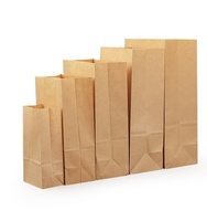 Sac en papier de pharmacie Sacs en papier à fond de bloc de qualité supérieure Sac en papier d'ordonnance de pharmacie propre