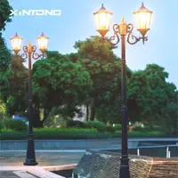 Đèn LED Sân Vườn Ngoài Trời Chống Nước Phong Cách Châu Âu Cổ Điển Ngoài Trời Đèn Sân Vườn Cổ Và Cột Đèn Sân Vườn Bằng Nhôm