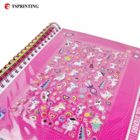 Layanan Percetakan Buku Stiker Sampel Gratis Harga Pabrik Buku 3D Pop Up Spiral Binding Hardcover Percetakan Buku Papan Anak