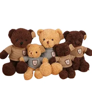Mainan boneka beruang lucu Sweater beruang Teddy Hug boneka lap hadiah ulang tahun anak perempuan harga murah untuk dijual