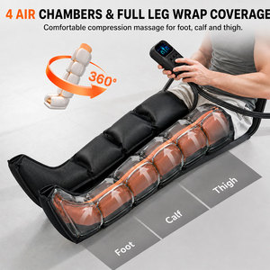 Produits tendances Z09, appareil de massage des jambes rechargeable, 5 modes de massage, soulagement de la douleur et des courbatures, masseur de jambes à compression d'air - Product Image 6