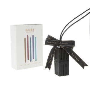 Diffusore di Profumo per Auto Personalizzabile con Logo, Ciondolo Aromaterapico Nero, Decorazione da Appendere per Auto - Product Image 2