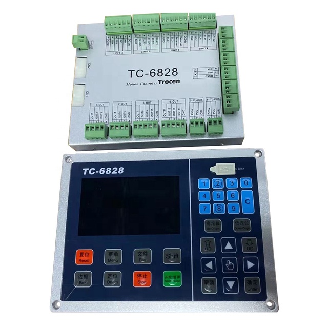 Trocen TC-6828 Oscillating Knife Cutting Machine Control System with 4.3 Inch Color TFT Control Panel
