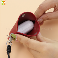Nouvelle Pochette de Rangement Créative pour Écouteurs, Sac Suspendu Portable en Cuir PU Mini pour Écouteurs, Argent et Bijoux