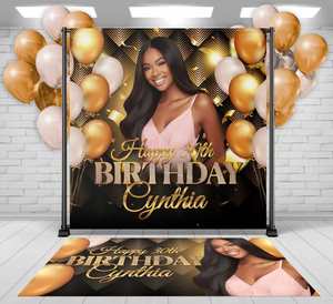 Décoration de fête personnalisée : Autocollant mural, Bannière d'anniversaire sur mesure, Panneaux de fond pour événements et anniversaires - Product Image 2