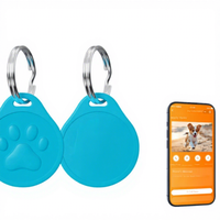 Collier anti-perte personnalisé pour chien, double puce NFC en plastique, étiquette électronique pour animal de compagnie, collier en dentelle tendance, gravure personnalisable