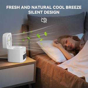 Ventilador y Calefactor Eléctrico 2 en 1 de Escritorio, Ahorrador de Energía, para Hogar, Dormitorio y Auto - Product Image 3