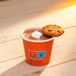 GoBest Gobelets en carton jetables personnalisables et recyclables pour café, 8/10/12 oz, simple paroi, revêtement PE, avec logo personnalisé - Product Image 1