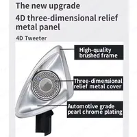 Tweeter rotatif 64 couleurs pour Mercedes Benz Classe S W222 2014-2020 |   Éclairage d'ambiance OEM synchronisé pour haut-parleur de montant A - Amélioration de l'audio