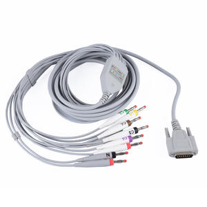 สายเคเบิล Nihon kohden EKG ขั้วต่อ4.0กล้วย10ตะกั่วสายเคเบิล <span class=keywords><strong>ECG</strong></span> <span class=keywords><strong>12</strong></span>ดีไซน์ใหม่ - Product Image 1