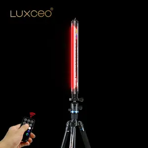 Toptan luxceo floresan lamba rgb-RGB IP68 su geçirmez LED dolgu işığı uzaktan kumanda 3000K-6000K fotoğraf tüpü aydınlatma ekipmanları