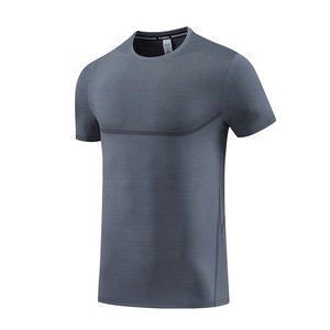 Vêtements de sport pour hommes 90% polyester 10% élasthanne T-shirts de course à pied et d'entraînement à séchage rapide <span class=keywords><strong>Sweat</strong></span>-shirts pour hommes - Product Image 6