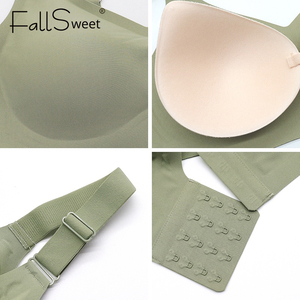 Reggiseno sportivo da donna con coppe modellanti, senza ferretti, confortevole ed elegante, senza cuciture - Product Image 4