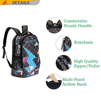 Sacs à dos personnalisés en cuir imperméable avec motif graffiti, pour étudiants, adolescents, sacs d'école imprimés, décontractés