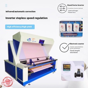 Máquina inspeção tecido malha automática lado a lado Rolling Garment Factory Motor direto para acabamento têxtil Folding - Product Image 2