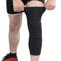 Logo personnalisé Nylon souple manches longues jambe orthèse de soutien genouillère basket-ball Compression cyclisme accessoires genou manchon
