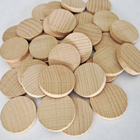 Tranche de pièce ronde en hêtre de couleur bois naturel de 1 à 5cm, bricolage artisanat en bois puces de découpe