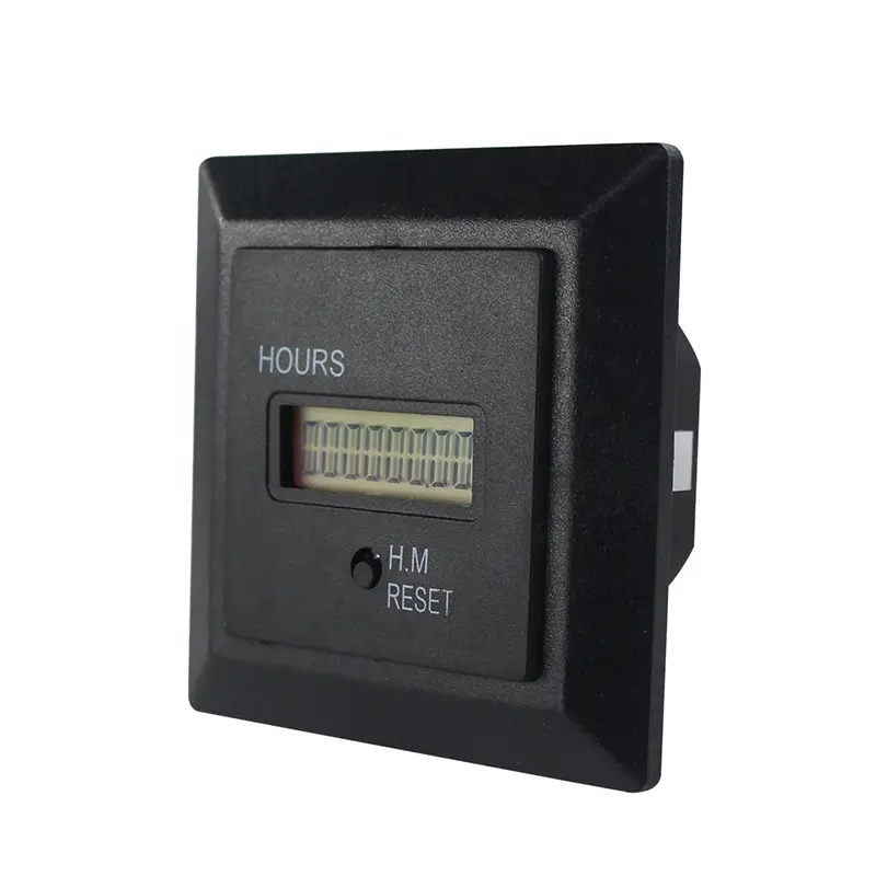 220V Tipo HM-1 Preto Digital Hour Meter Counter HM-1R Pode Redefinir